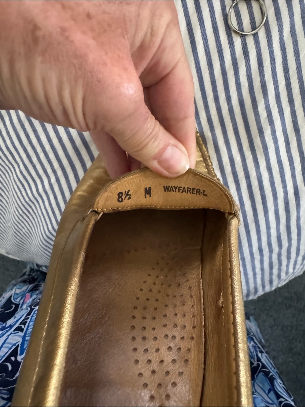 Bass Women's Metallic Gold Penny Loafers - Picture 5 of 7